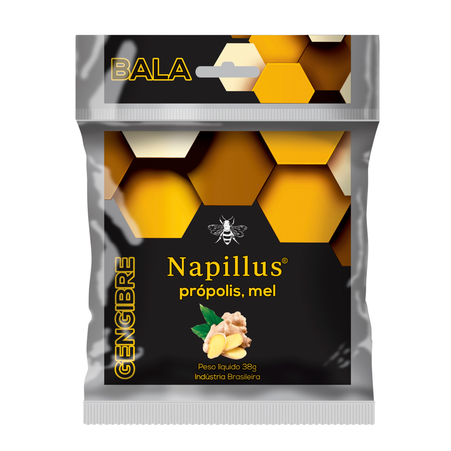 NAPILLUS GENGIBRE, MEL E DOCES DE PRÓPOLIS