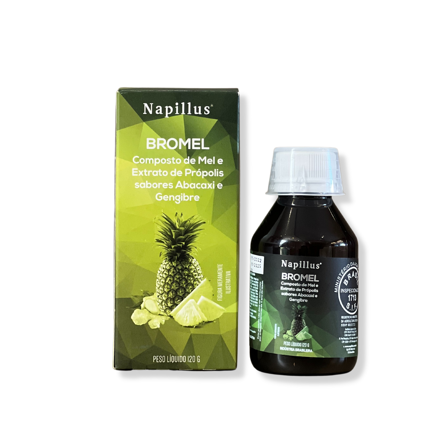 BROMEL Composed of Honey and Propolis Extract, Pineapple and Ginger