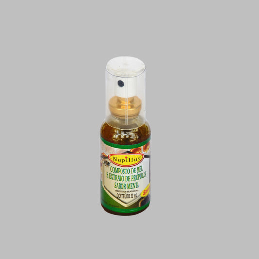 MEL DE NAPILLUS, PRÓPOLIS E SPRAY DE HORTELÃ