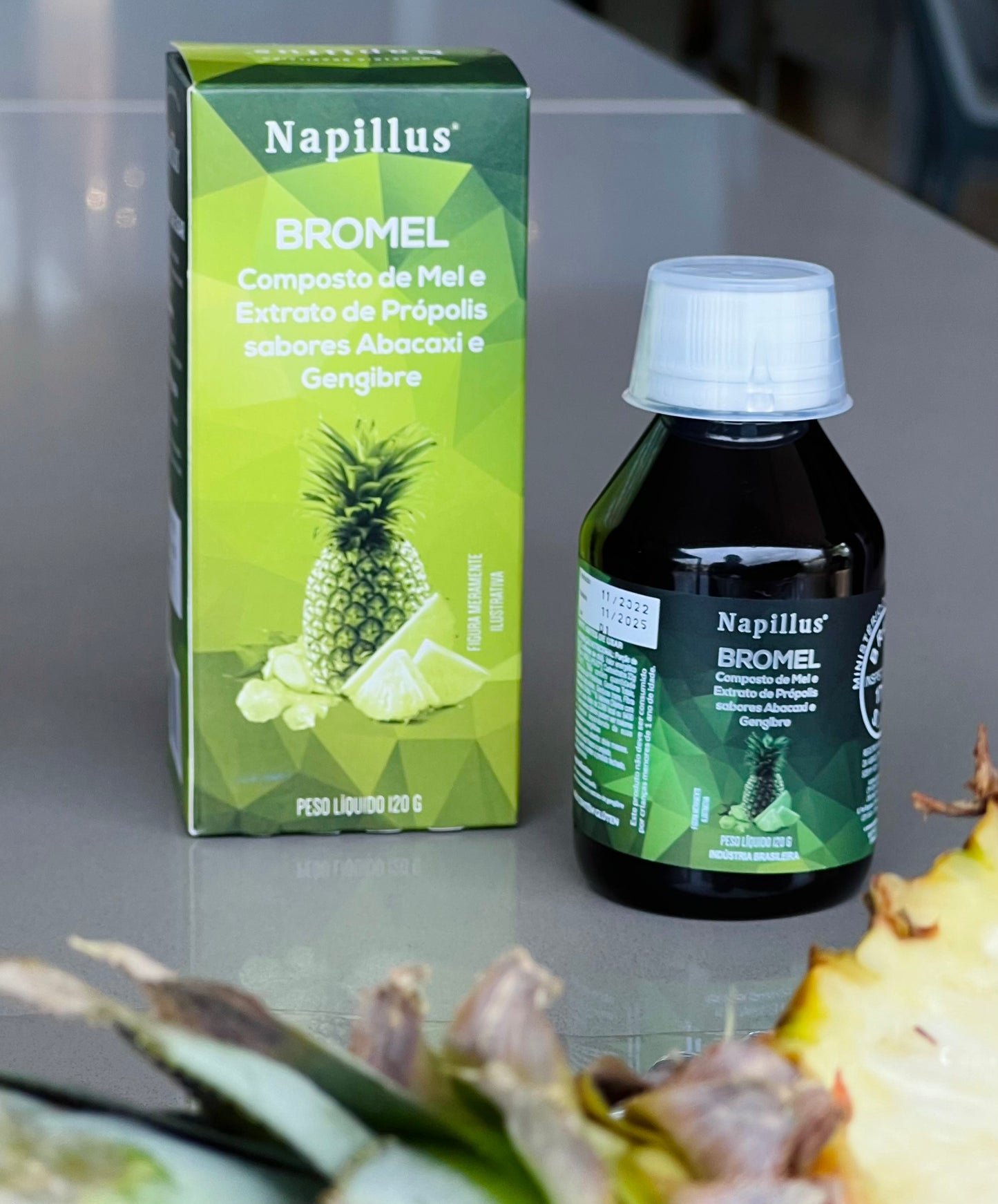 BROMEL - Napillus Honey, Propolis, Pineapple and Ginger Blend.
