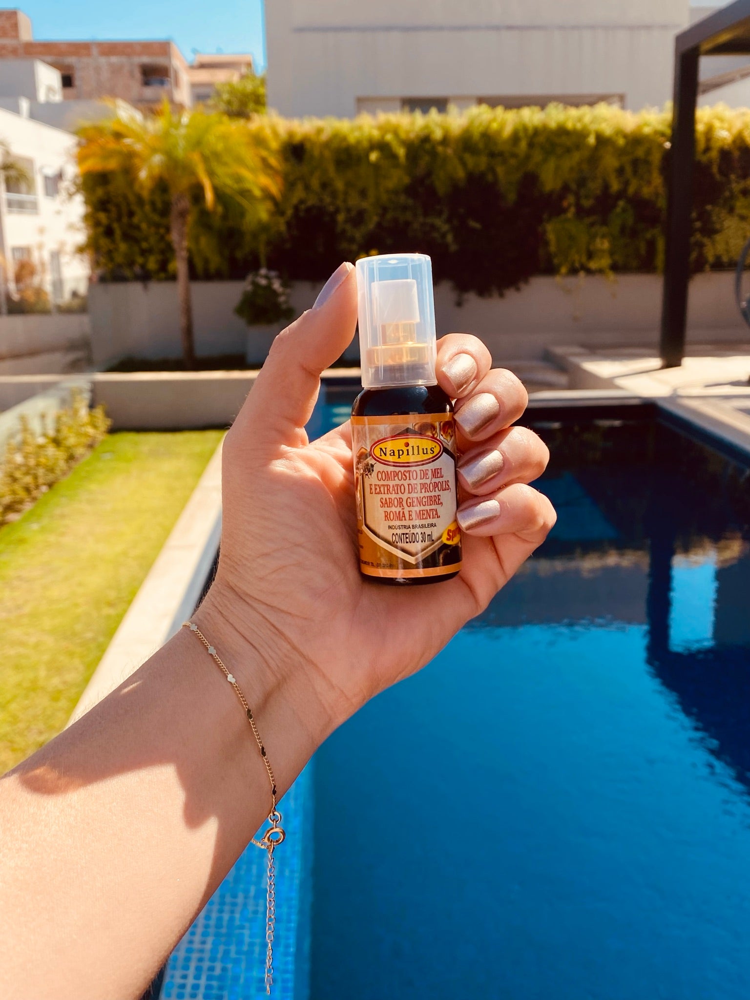 Napillus Honey, Pomegranate, Ginger, Propolis and Mint Spray