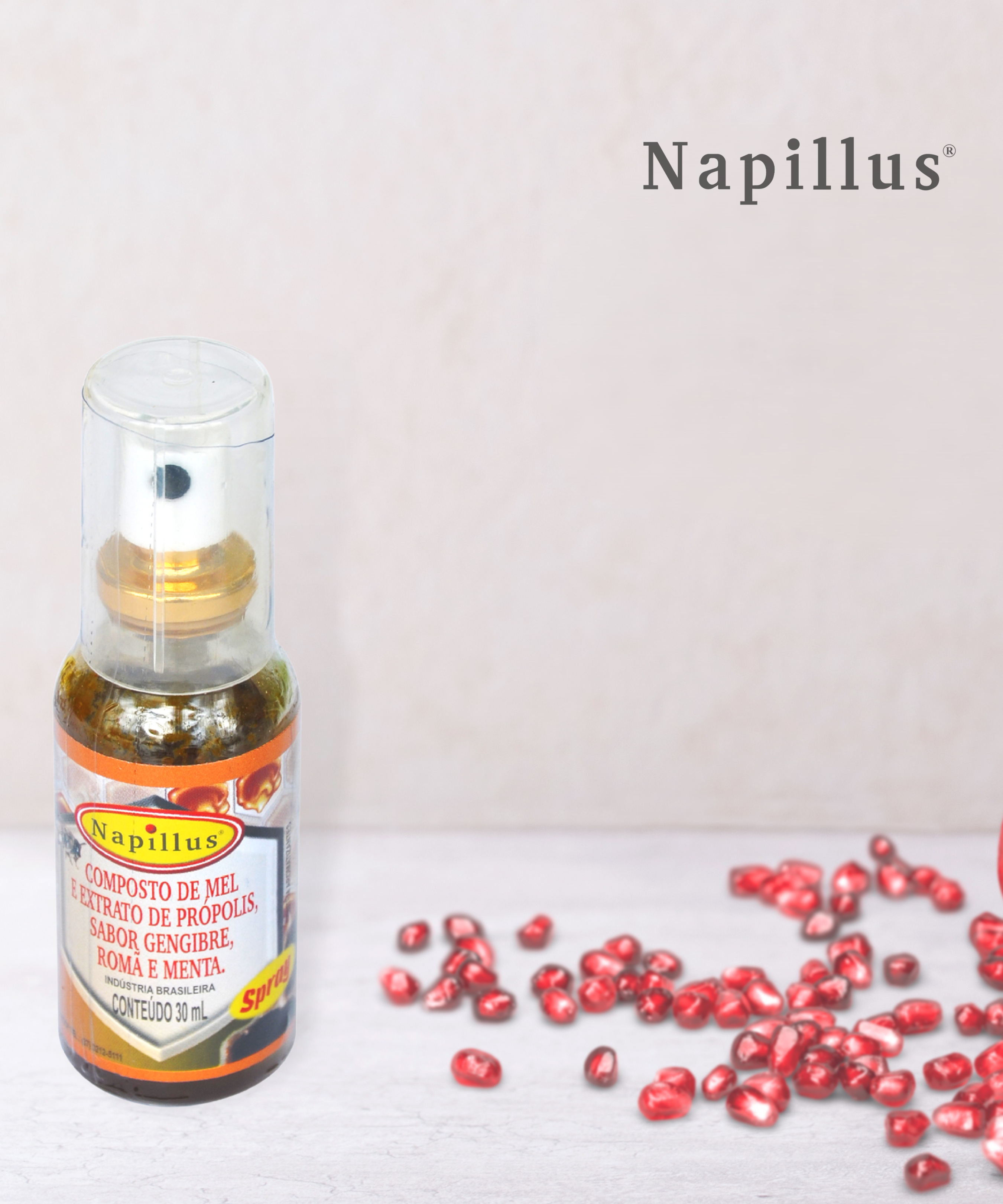 Napillus Honey, Pomegranate, Ginger, Propolis and Mint Spray