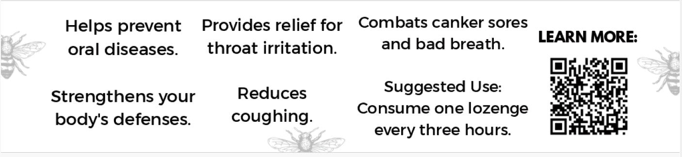 Napillus Ginger, Honey and Propolis Lozenges